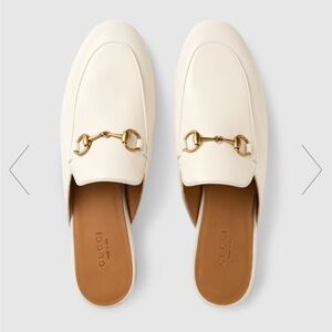 GUCCI Women’s Princetown Slipper White Leather. Preloved EU 39- U.S. 8.5